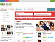 Tablet Screenshot of echange.consoglobe.com